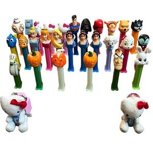 Pez Dispenser Lot of 30 Disney Princess Hello Kitty Winnie the Pooh